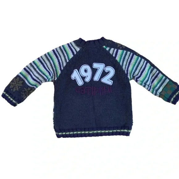 Catamini Wool Angora Blend Cardigan Zip Sweater Boys 2 Year Mongolian Mix Bomber - Picture 2 of 7